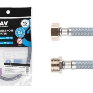 Подводка гибкая, Nylon, гайка 1/2" - штуцер 1/2" 60см AV Engineering