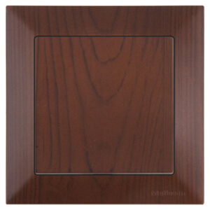 Выключатель 1-клав. (скрытый, винт. зажим) орех, DARIA, MUTLUSAN