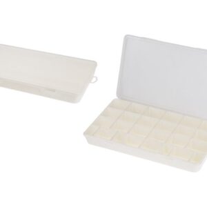 Органайзер для хранения мелочей с разделителями Keeplex Fiori XL, 35,5х20х4,5 см, бел облако,KEEPLEX