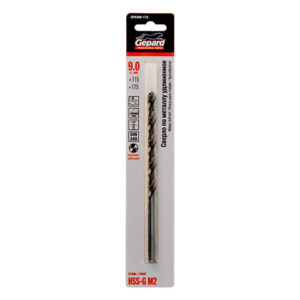 Сверло по металлу ц/х 9.0х115х175 мм удлиненное HSS-G GEPARD