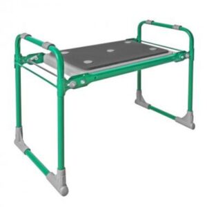 Скамейка садовая с мягким сиденьем, 560х300х425 мм, зеленый, NIKA