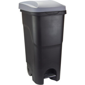 Контейнер для мусора 85л с педалью (серая крышка)