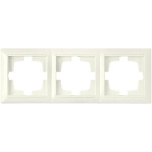 Рамка 3-местная бежевая, Стиль, BYLECTRICA