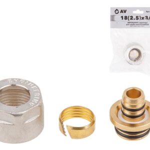Евроконус (адаптер) 18(2.5) х 3/4" вн. для труб PEX, AV Engineering (инд. упак.)