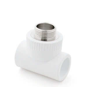 Тройник ПП комб. нар. 20х1/2", бел. РТП