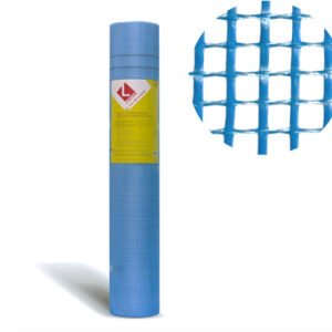 Стеклосетка штукатурная 5х5, 1мх50м, 2000Н, синяя, PROFESSIONAL