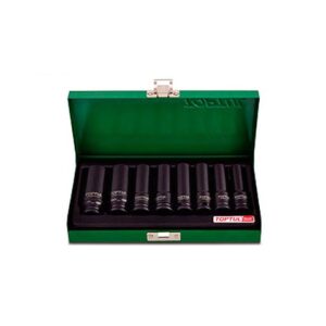 Набор головок ударн. 3/8" 8-19 мм 6 гр. 8пр. TOPTUL