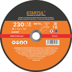 Круг отрезной 230х1.6x22.2 мм для металла STARTUL STANDART
