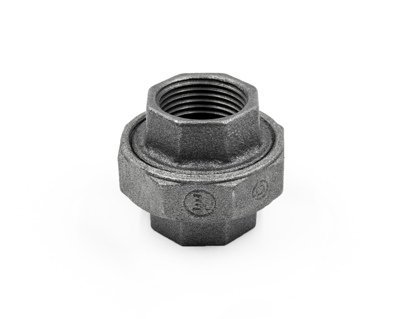 Американка под плоск. прокладку 1/2" вн.-вн. чугун черн., AV Engineering