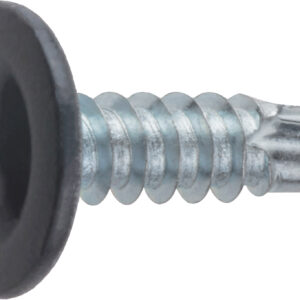 Саморез 4.2х19 мм с прессшайбой, цинк, со сверлом, RAL 7024 (50 шт в зип-локе) STARFIX