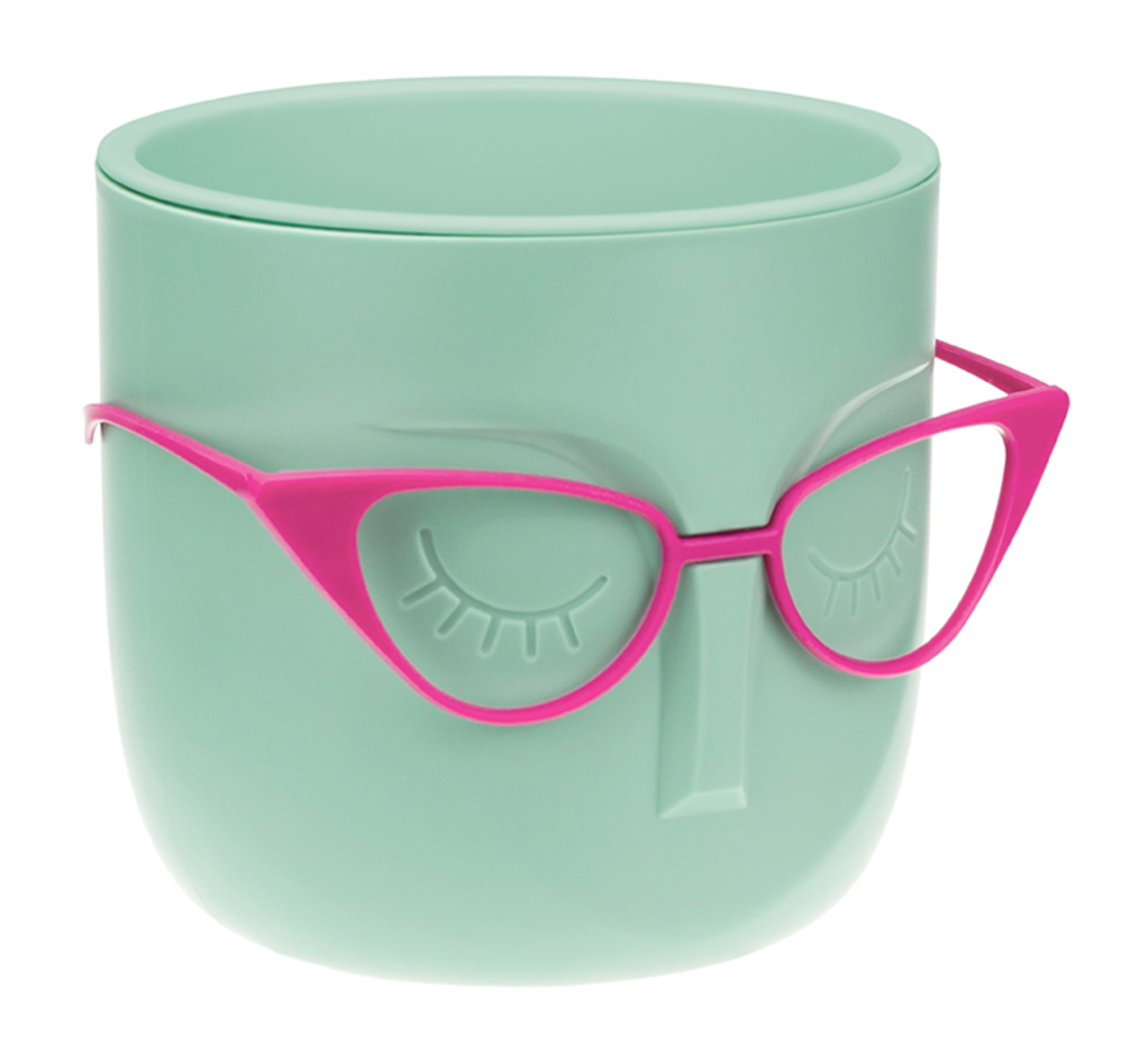 Кашпо МАРИ D115мм со вставкой (фисташковый) IDEA