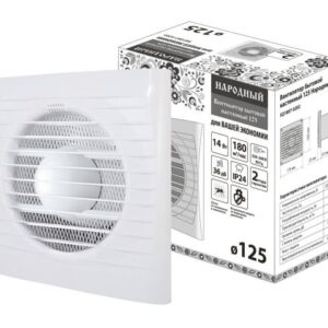 Вентилятор бытовой настенный 125 Народный, TDM