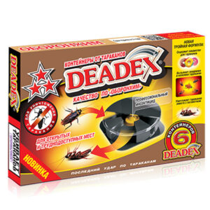 Контейнер от тараканов "DEADEX" (6 шт.) (тройная формула)