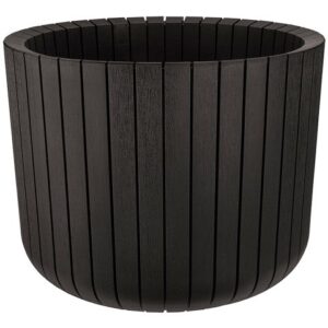 Кашпо ШАТО D250мм H200мм 8л (коричневый ротанг) IDEA