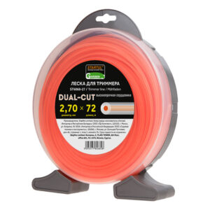 Леска ф 2.7 мм х 72 м кругл. сеч. DUAL-CUT STARTUL GARDEN