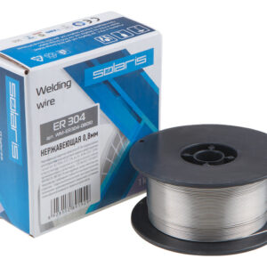 Проволока сварочная для нерж. стали ER 304 ф0,8мм (катушка D100 1кг) SOLARIS