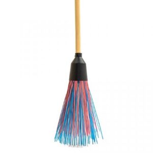 Метла для уборки улиц п/п круглая 5-кольцевая с черенком