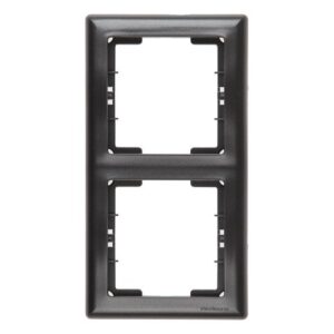 Рамка 2-ая вертикальная дымчатая, DARIA, MUTLUSAN