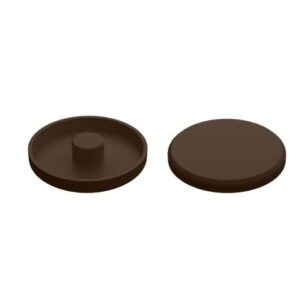 Заглушка для анкера рамного 10 мм, декоративная коричневая (1000 шт в пакете) STARFIX