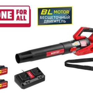 Аккум. воздуходувка WORTEX BB 2536 D ALL1 XLT SET БЕСЩЁТ.ДВИГ., 18В+18В, 2акб, 4 Ач, макс.объём.7