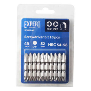 Насадка крестообразная PH2-PZ2 45мм 10шт EXPERT STARTUL (SE8902-45)