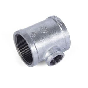 Тройник ред. 1 1/2" х 1/2" чугун оцинк., AV Engineering