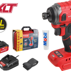 Аккум. ударный гайковерт/винтоверт WORTEX CWR 0218 в чем. XLT 1x4 А*ч, БЕСЩЕТ., 18 В, 220 Н*м