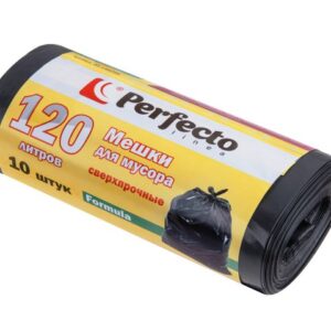 Мешки для мусора сверхпрочные Formula, 120 л, 10 шт., PERFECTO LINEA