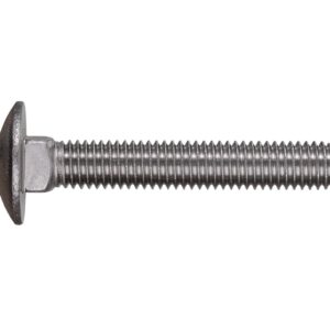 Болт мебельный М6х20 мм с квадратом, нерж.сталь (А2), DIN 603 (10 шт в зип-локе) STARFIX