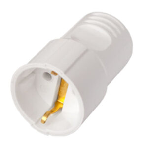 Розетка 1-ая переносная (с/з, 16А, 250В) белая, BYLECTRICA