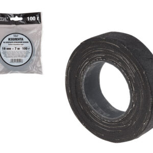 Изолента х/б черная 100г 19ммх7м STARTUL STANDART (ST9050-100)