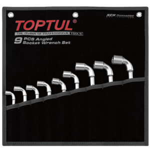 Набор ключей торцевых 8-19мм 9пр. (черное полотно) TOPTUL