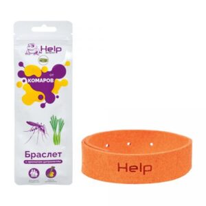 Браслет от комаров из микрофибры, 230х18х1 мм, HELP