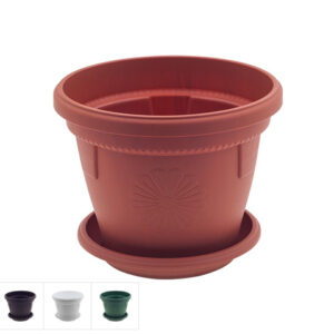 Кашпо с поддоном Gerber (Гербера) d-30 cм, DRINA