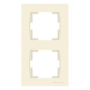 Рамка 2-ая вертикальная кремовая, RITA, MUTLUSAN