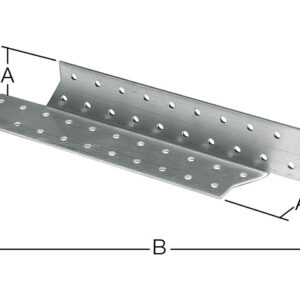 Держатель балки правый 40х250 мм DB R белый цинк STARFIX