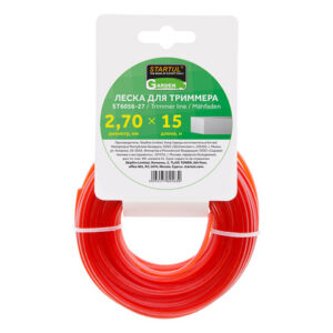 Леска ф 2.7 мм х 15 м квадратн. сеч. STARTUL GARDEN