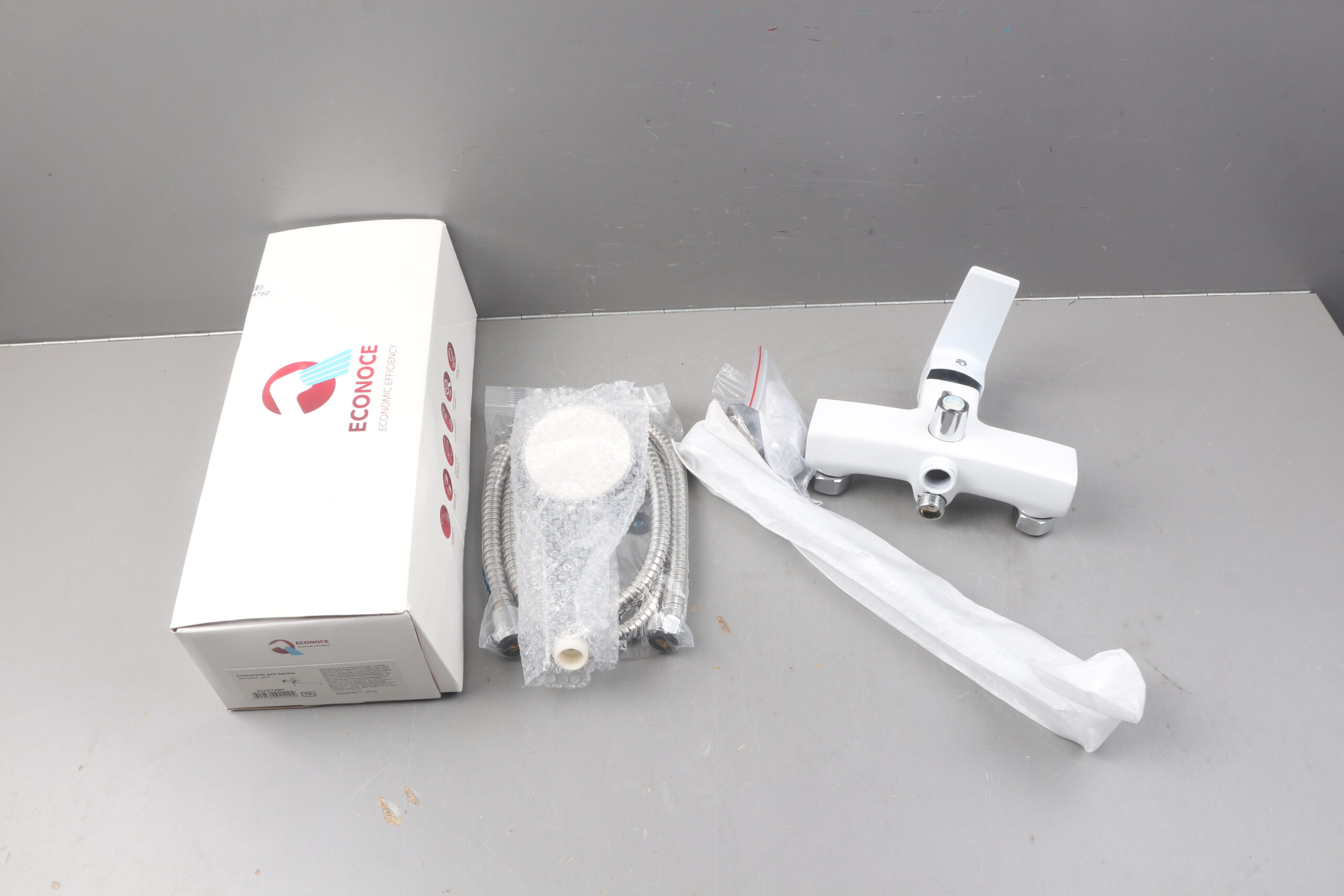 Смеситель для ванны D35-A, серия 270 белый, ECONOCE уцененный (0059449404)