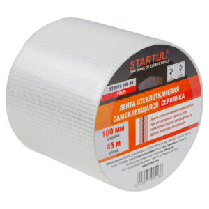 Лента стеклотканевая (серпянка) 100ммх45м самокл. STARTUL PROFI (ST9051-100-45)