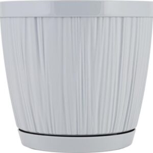 Горшок для цветов с прикорневым поливом, 1,8 л., Barcelona, утренний туман, InGreen