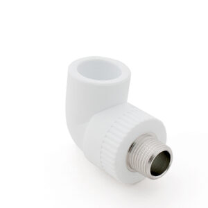 Колено ПП комб. нар. 20х1/2", бел. РТП