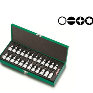 Набор бит шестигр. под головку 1/2" 24пр. TOPTUL