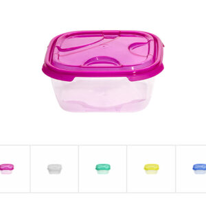 Контейнер пласт. прямоуг. 1 л, с крышкой, Frigo, DRINA