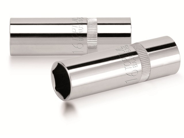 Головка свечная 1/2" 16мм тонкостенная TOPTUL