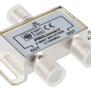 Делитель ТВ х 2 под F разъём 5-1000 МГц PROCONNECT