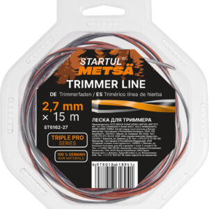 Леска ф 2.7 мм х 15 м витой квадрат сеч. TRIPLE PRO STARTUL METSA