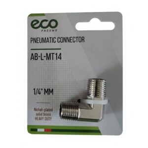 Соединение нар. резьба 1/4" L-образное (латунь) ECO