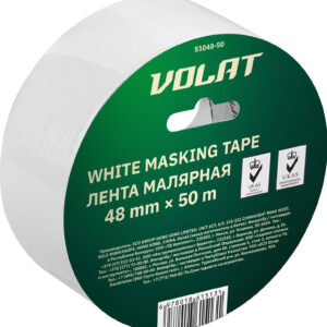 Лента малярная 48ммх50м белая ВОЛАТ