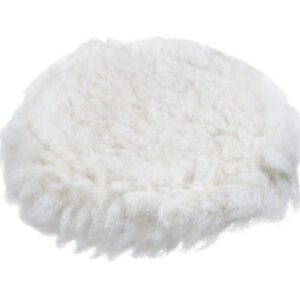 Полировальный круг 150мм, на липучке (натур.шерсть, короткая)