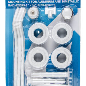 Комплект для монтажа алюминиевых и биметаллических радиаторов 1" 1/2", 3-кронштейна, AV Engineering